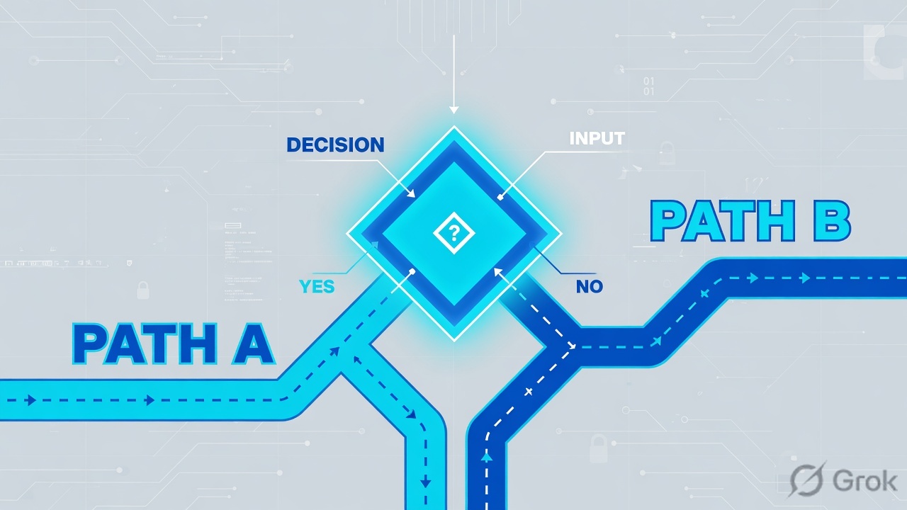 Decision diamond splitting trusted elephant flows from inspected application flows