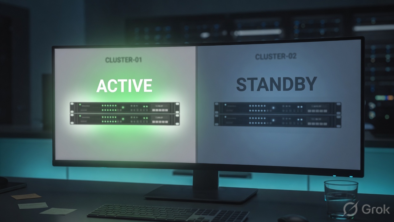 Control room view of Active and Standby appliances