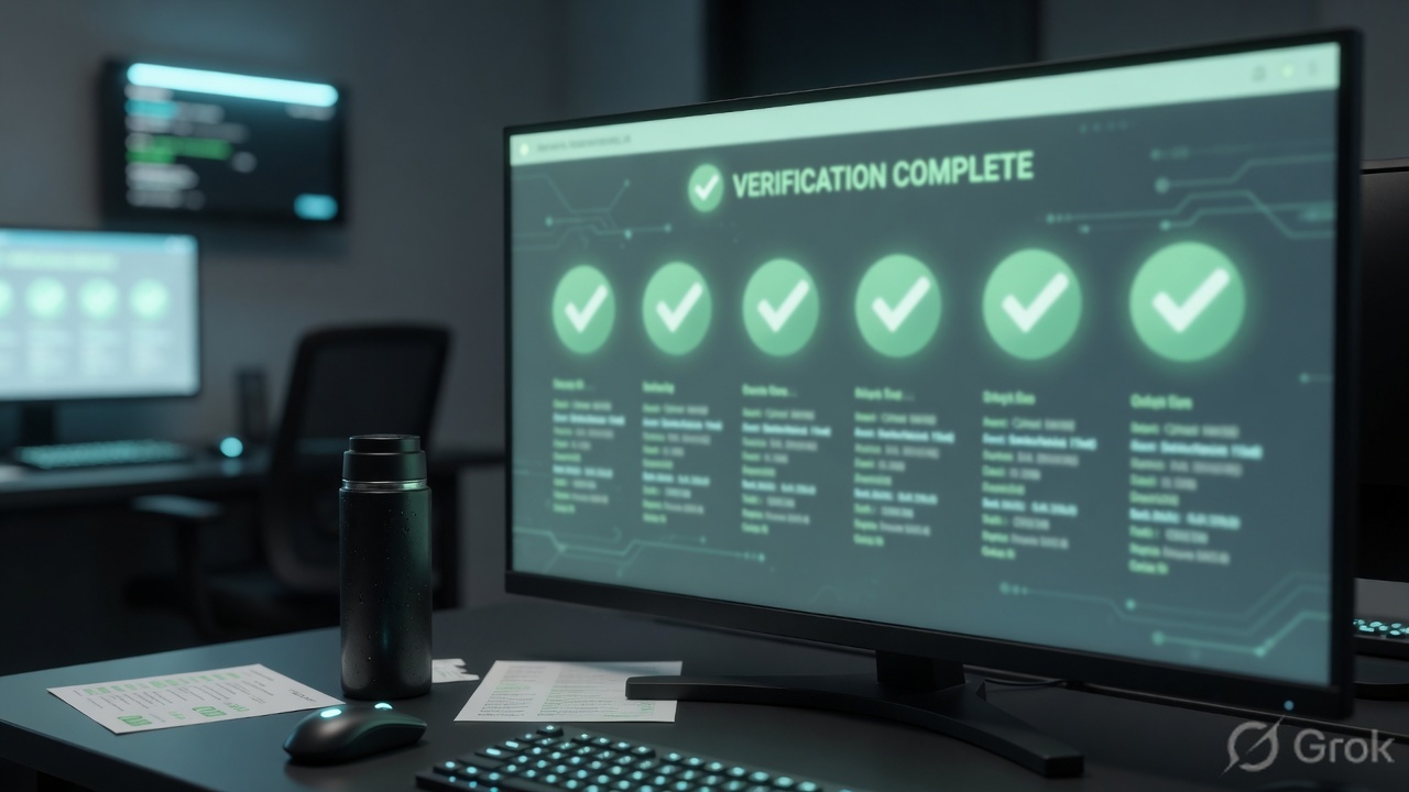 Operations desk verifying health checks and logs