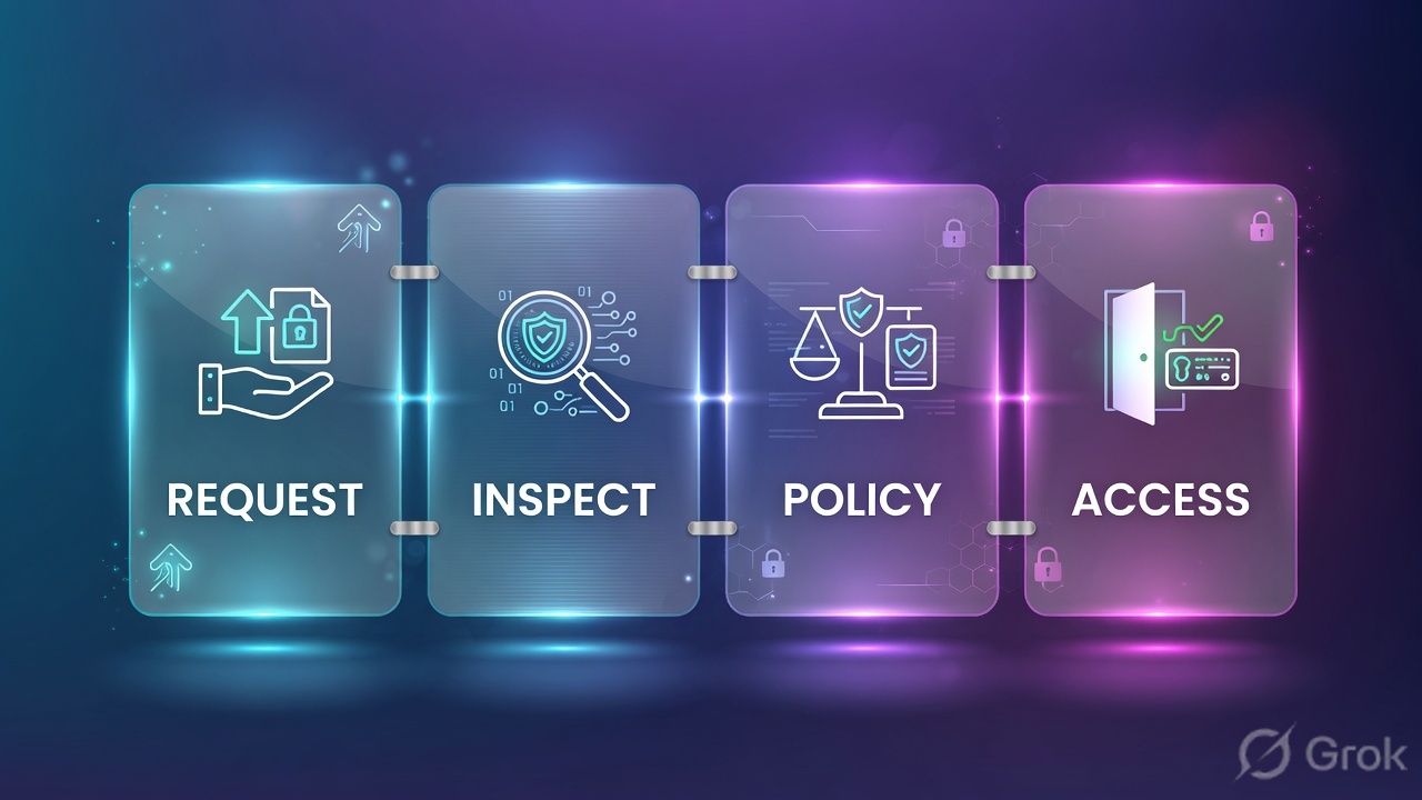 Request, inspect, policy, access